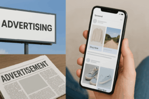 Comparison of traditional ads and Digital Advertising Strategies for Small Businesses