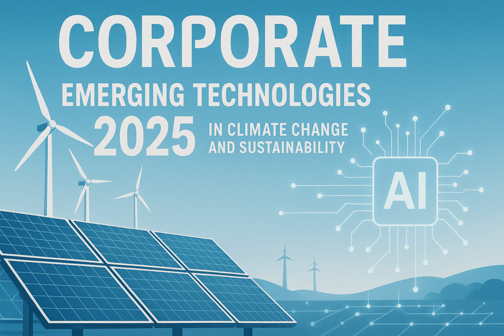 The Role of Emerging Technologies 2025 in Climate Change and Sustainability overview