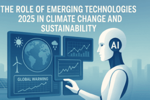 The Role of Emerging Technologies 2025 in Climate Change and Sustainability with AI, blockchain, and clean energy