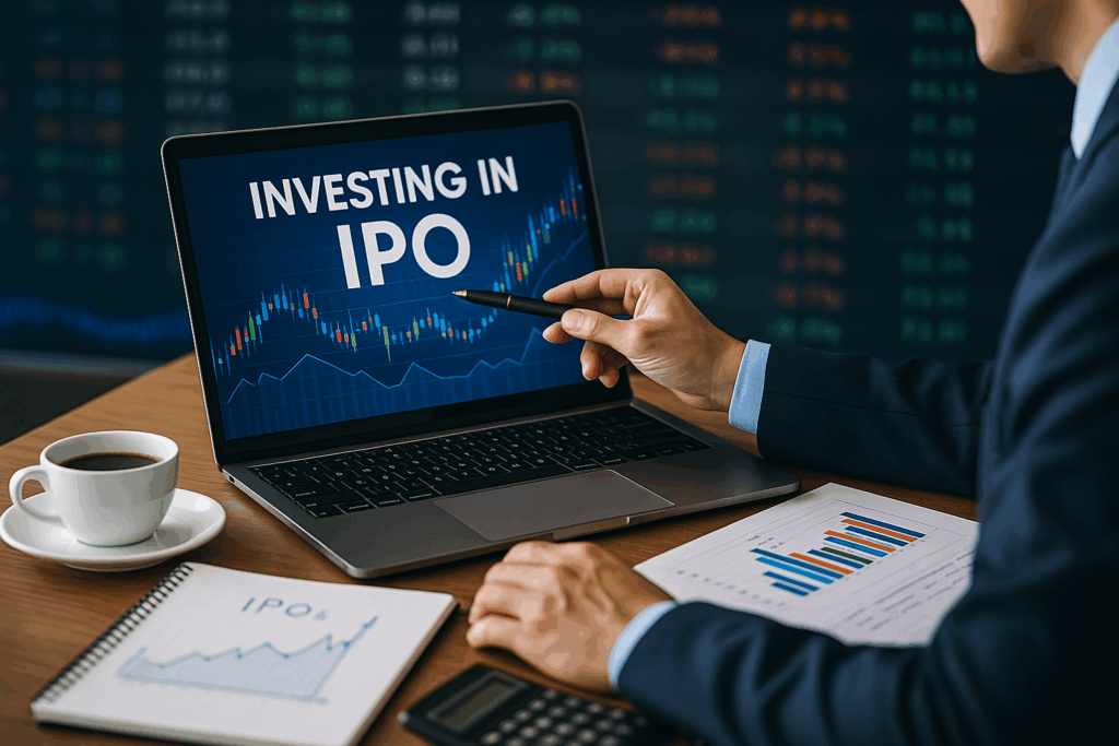 Investor researching how to invest in IPO's online