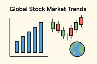 Professional investor analyzing 2025 global stock market data on computer screens
