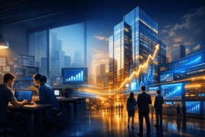 Software Company Valuation Before and After an IPO: What Changes and Why It Matters – visual comparison of private startup vs public SaaS IPO valuation growth