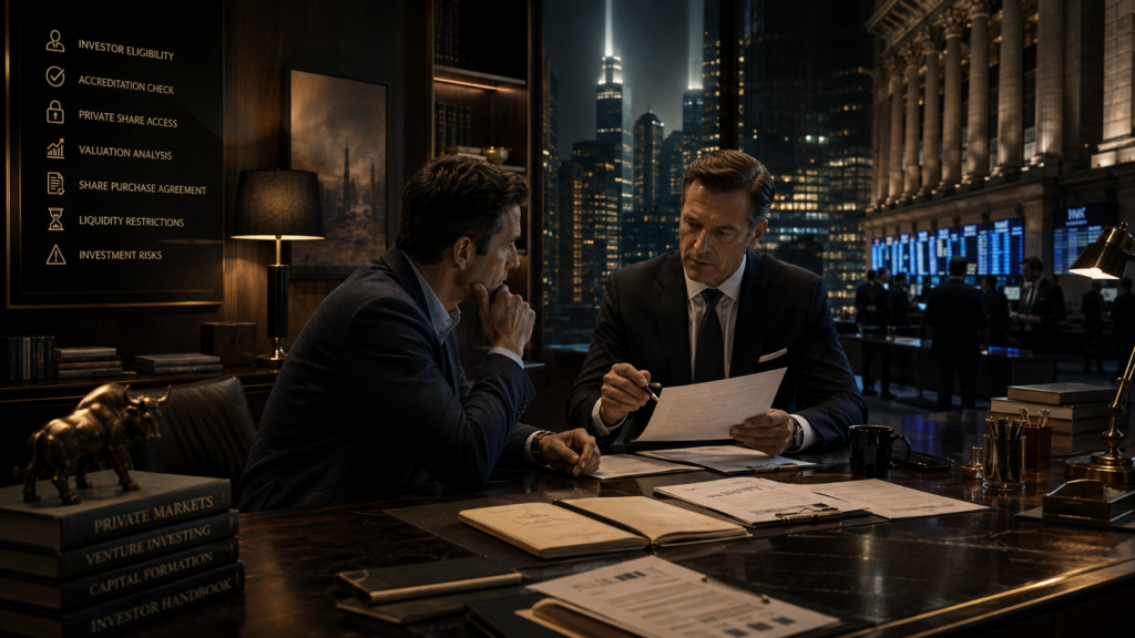 How to Buy Pre-IPO Shares in the US before a company enters public markets, including access, eligibility, valuation and investment risks.