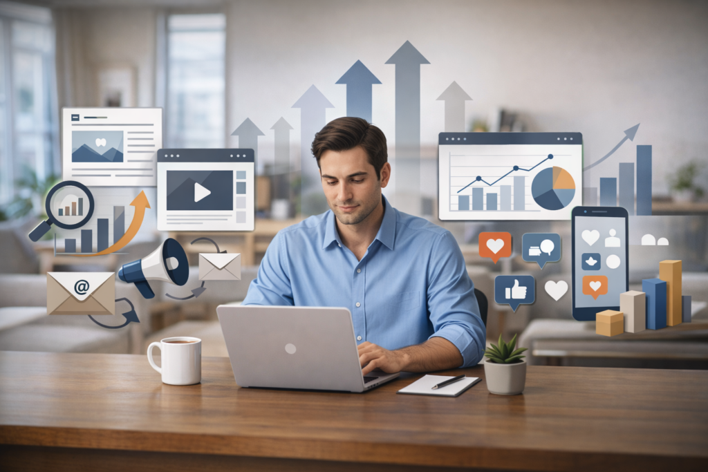 Content-Driven Marketing for Small Businesses: How to Build Trust, Traffic, and Long-Term Growth using SEO, blogging, and digital content strategies