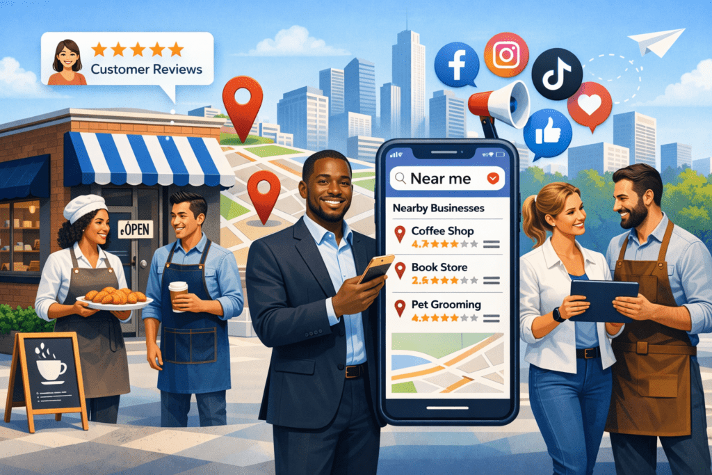 Local Marketing Strategies for Small Businesses: Proven Ways to Attract Nearby Customers in 2025 through digital and local marketing tools