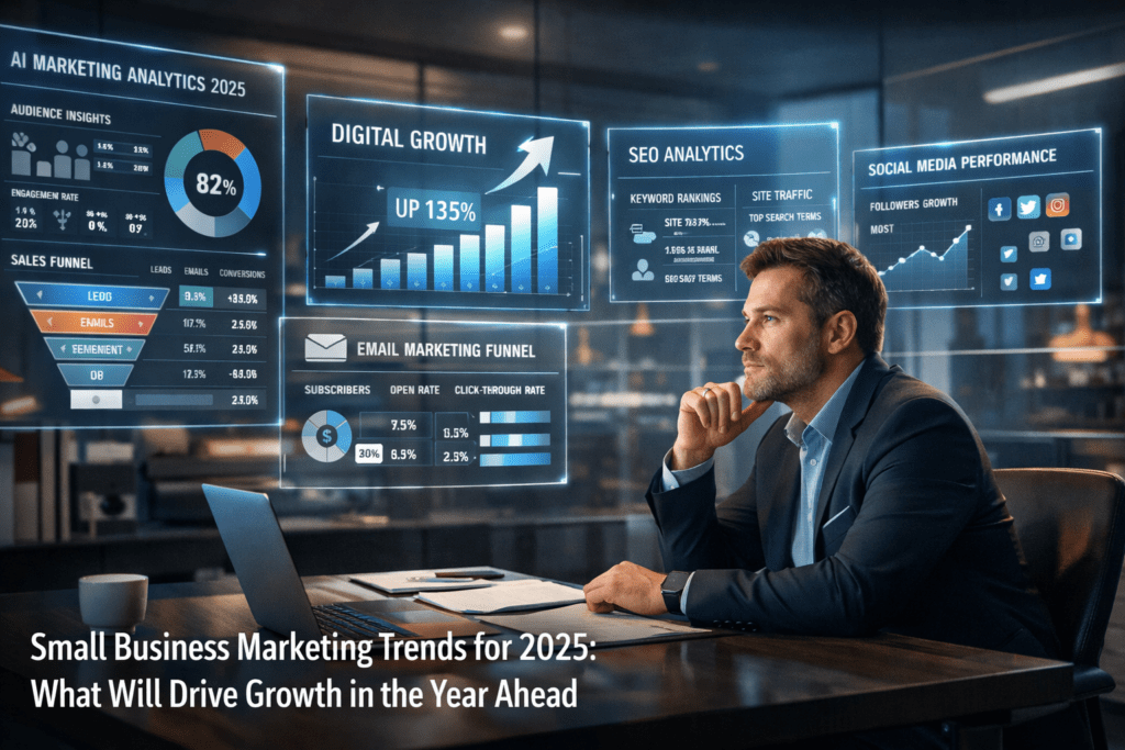 Small Business Marketing Trends for 2025: What Will Drive Growth in the Year Ahead showing community-led commerce and recurring revenue models
