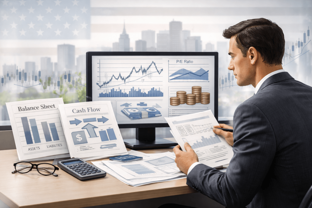Company Stock Analysis: How U.S. Investors Evaluate Stocks Before Buying Using Financials, Valuation, and Risk