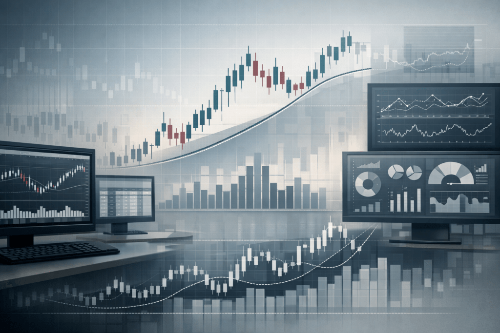 Company Stock Analysis Guide: How to Identify Undervalued U.S. Stocks in NASDAQ & NYSE illustrated through market charts and valuation analysis visuals
