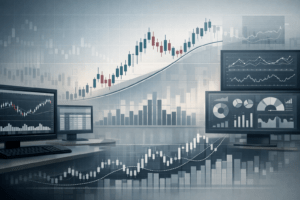 Company Stock Analysis Guide: How to Identify Undervalued U.S. Stocks in NASDAQ & NYSE illustrated through market charts and valuation analysis visuals