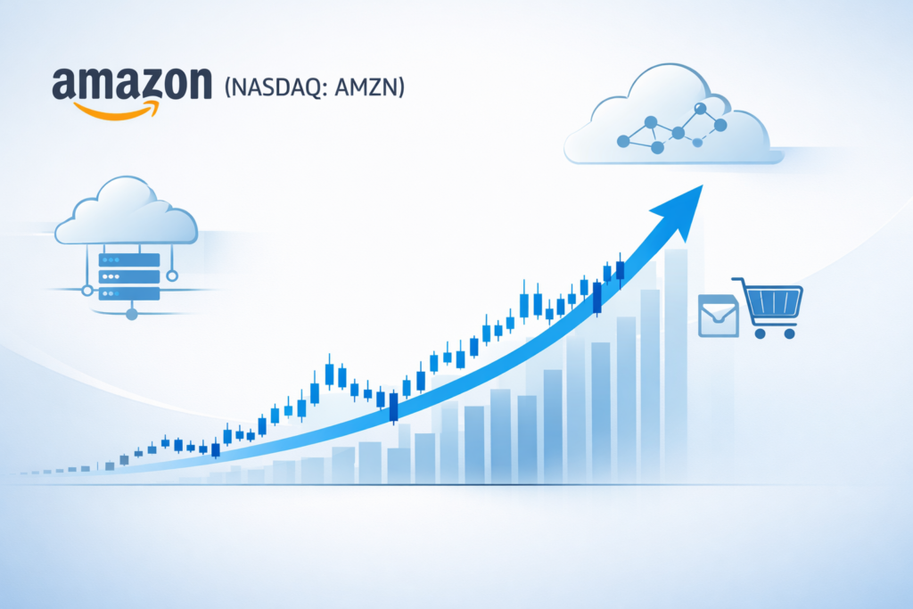 Amazon NASDAQ AMZN stock forecast 2026–2030 growth chart and financial analysis