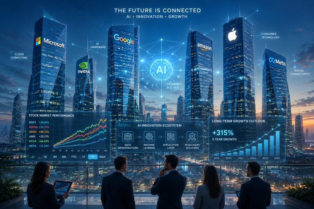 High-Growth Tech Stocks driving sustainable long-term investment returns through AI, cloud computing, and innovation