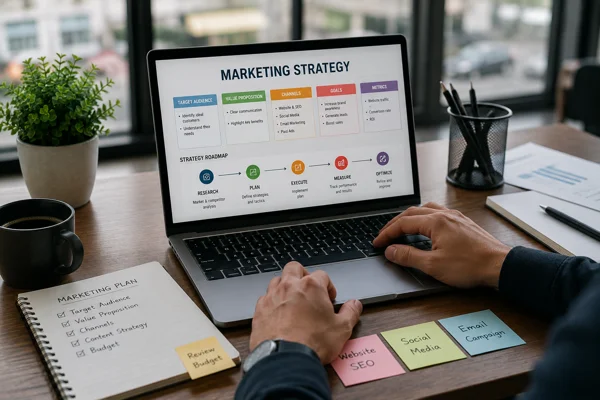 small business marketing strategy planning session