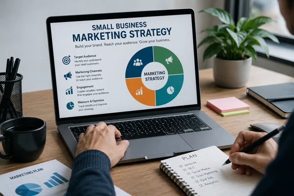 small business marketing strategy planning dashboard