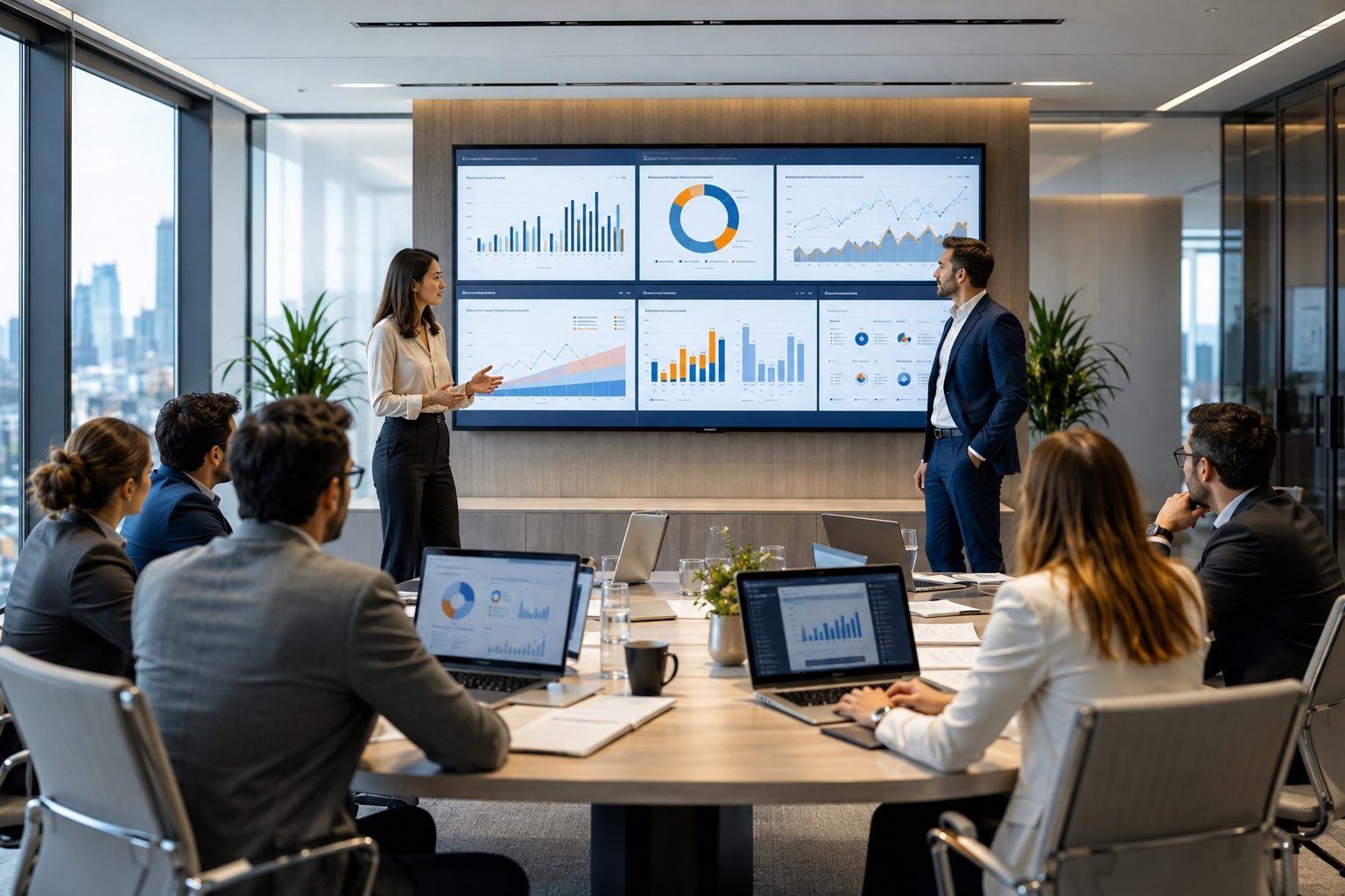 Investors and market professionals monitoring a newly listed company during its public trading debut