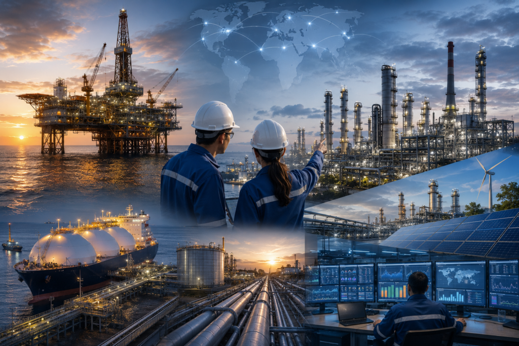 Exxon Mobil Corporation (XOM) stock analysis illustration showing market charts, financial performance and company overview