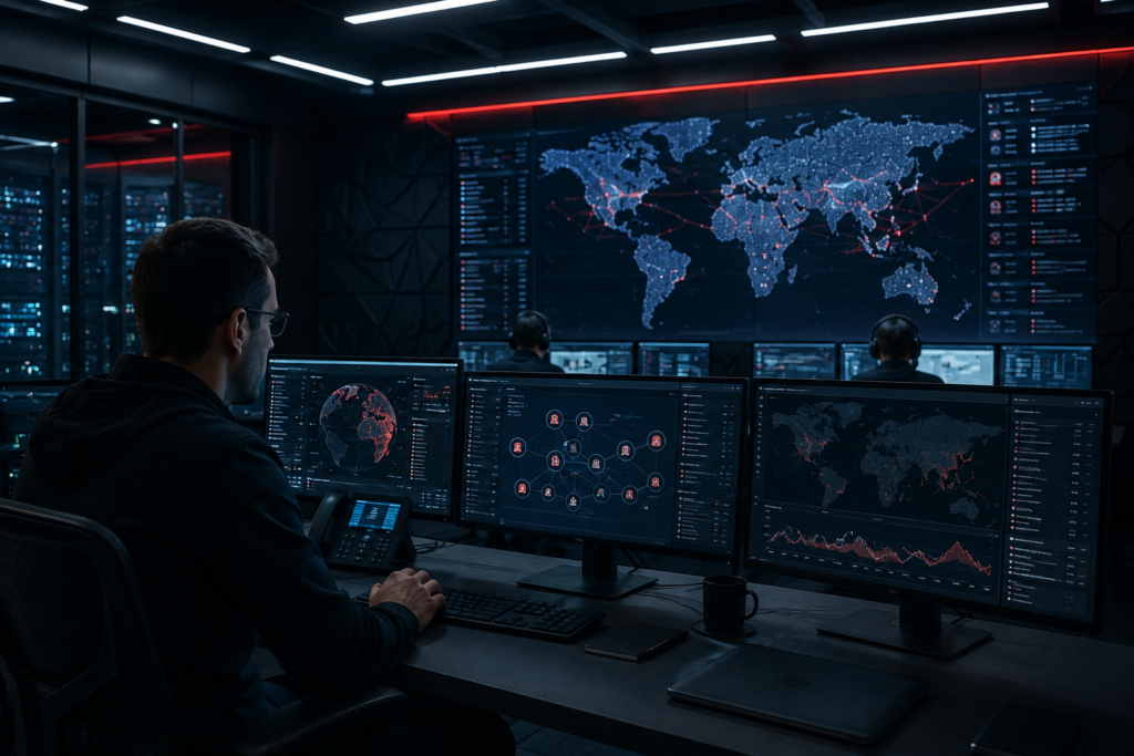 CrowdStrike Holdings, Inc. (CRWD) stock analysis illustration showing market charts, financial performance and company overview