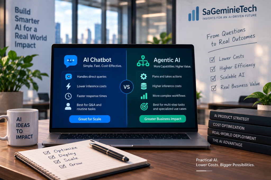 AI inference costs comparison between simple chatbots and complex agentic AI workflows