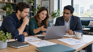 Finance analyst compares subscription records with customer agreements.